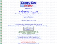 Tablet Screenshot of cybernet.co.za